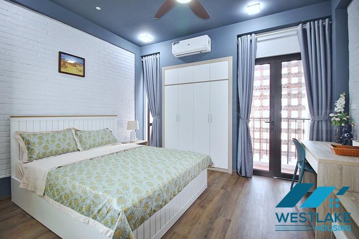 Bright and airy 2-bedroom apartment for rent on Trinh Cong Son Street, Tay Ho District, Hanoi.