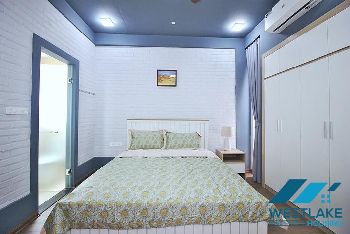 Bright and airy 2-bedroom apartment for rent on Trinh Cong Son Street, Tay Ho District, Hanoi.