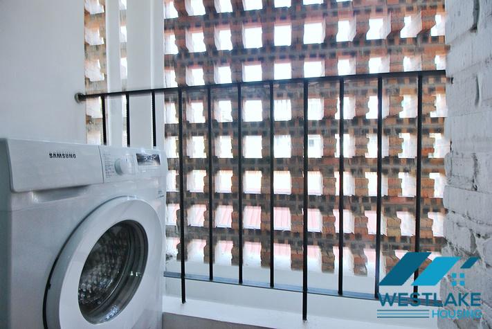 Bright and airy 2-bedroom apartment for rent on Trinh Cong Son Street, Tay Ho District, Hanoi.