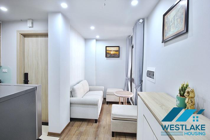 Bright and airy 2-bedroom apartment for rent on Trinh Cong Son Street, Tay Ho District, Hanoi.