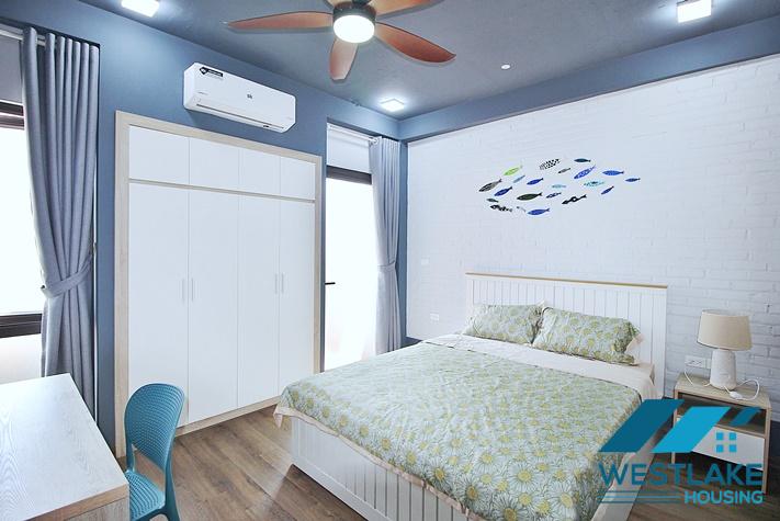 Newly renovated, modern 1-bedroom apartment for rent on Trinh Cong Son street, Tay Ho ward, Hanoi.