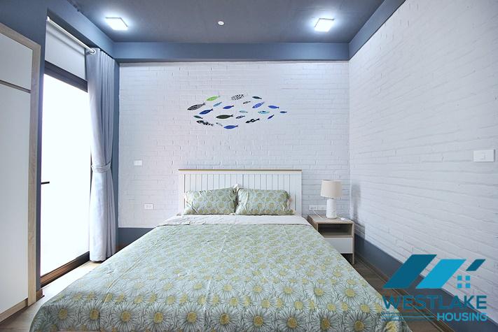 Newly renovated, modern 1-bedroom apartment for rent on Trinh Cong Son street, Tay Ho ward, Hanoi.