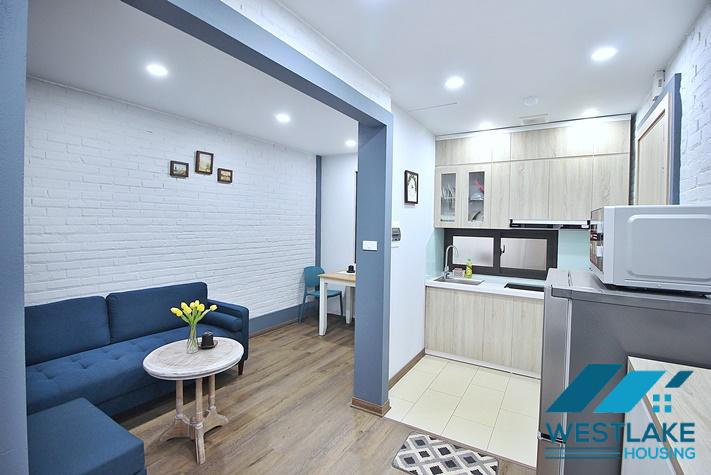 Newly renovated, modern 1-bedroom apartment for rent on Trinh Cong Son street, Tay Ho ward, Hanoi.