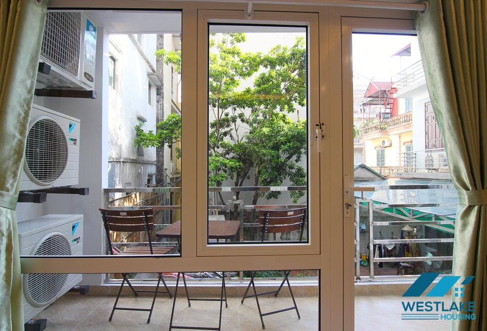 A big 1 bedroom apartment with balcony for rent in Au Co, Tay Ho