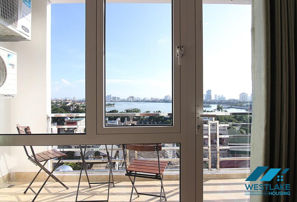 A bright 1 bedroom apartment with nice view for rent in Au Co, Tay Ho