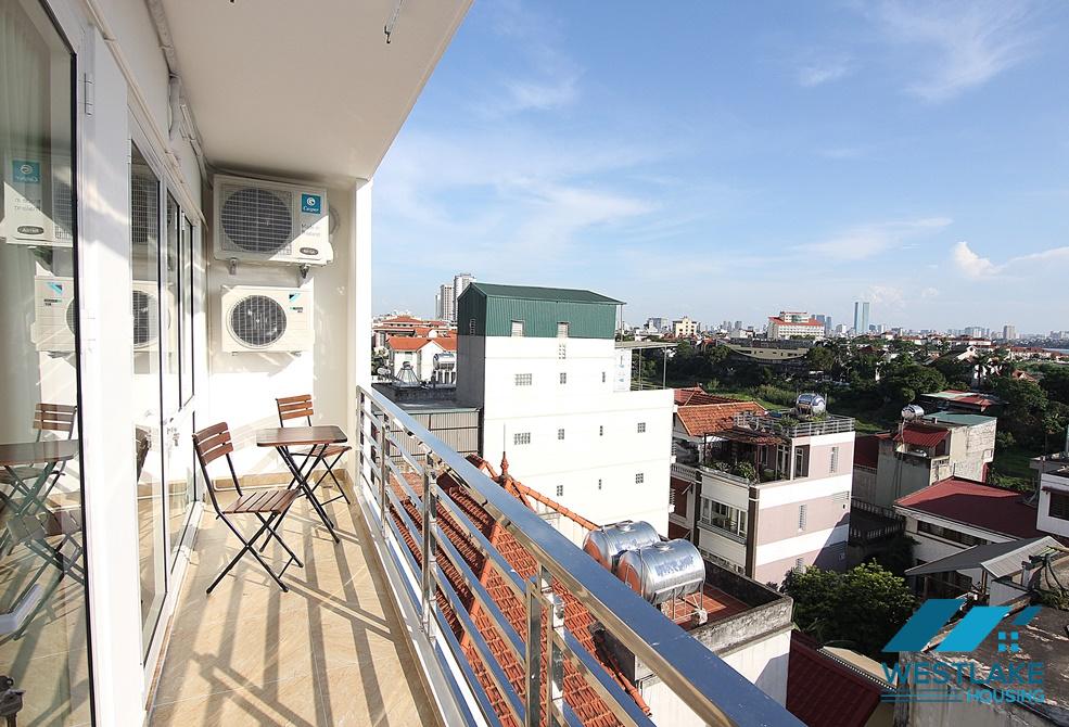 A bright 1 bedroom apartment with nice view for rent in Au Co, Tay Ho