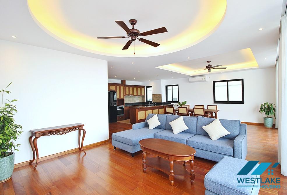 A newly 4 bedroom duplex apartment for rent in Tay Ho, Ha Noi