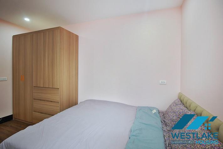 Modern 1-bedroom apartment with a spacious balcony for rent in Yen Phu, Tay Ho, Hanoi.