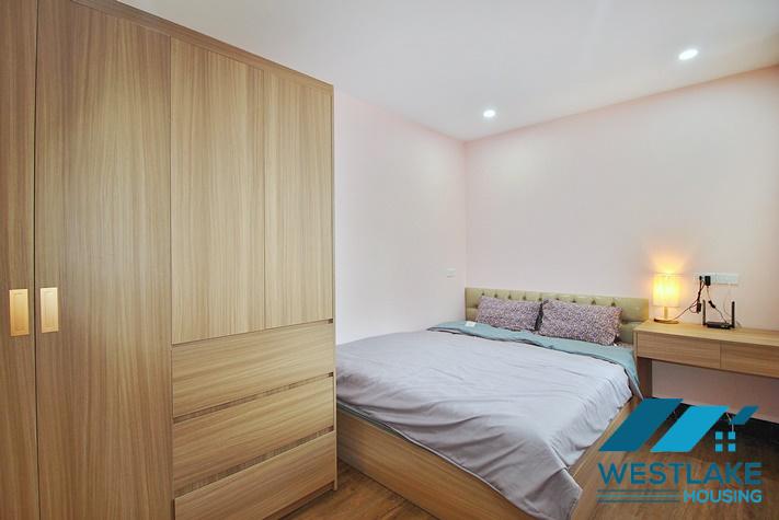 Modern 1-bedroom apartment with a spacious balcony for rent in Yen Phu, Tay Ho, Hanoi.