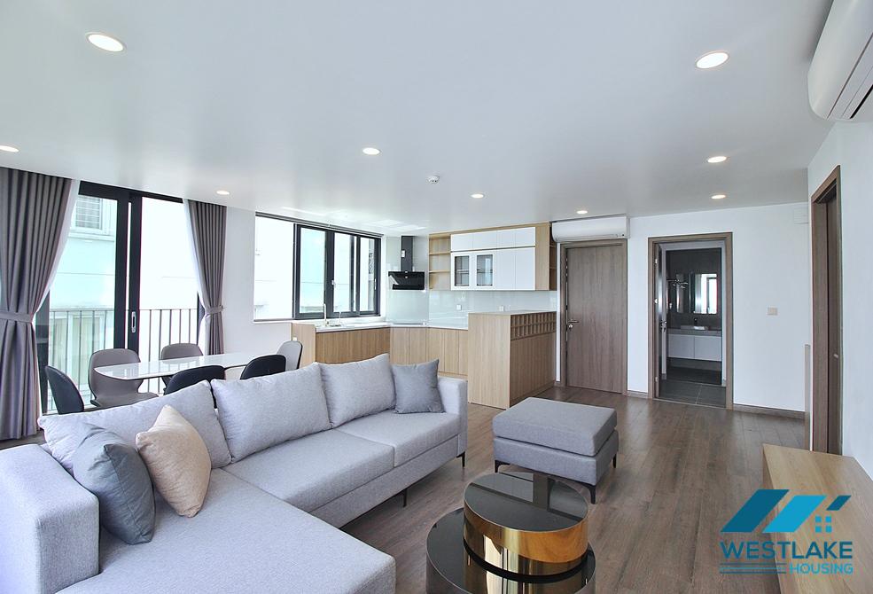 Lake view and brand new 2 beds apartment for rent in Nguyen Dinh Thi st, Tay Ho ward, Ha Noi