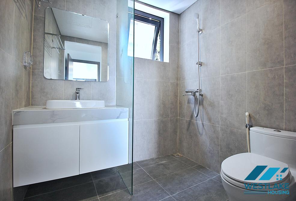 Lake view and brand new 2 beds apartment for rent in Nguyen Dinh Thi st, Tay Ho ward, Ha Noi