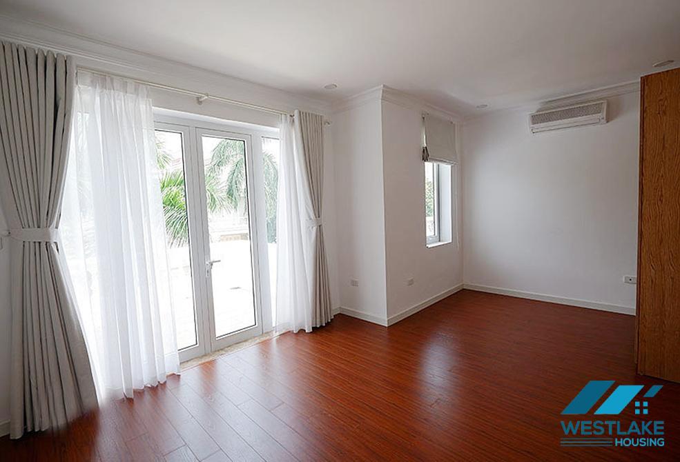 Garden and spacious villa for rent in T block, Ciputra area, Tay Ho, Ha Noi