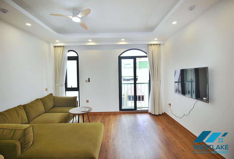 Bright one-bedroom apartment for rent on Vu Mien Street, Tay Ho Ward, Hanoi.