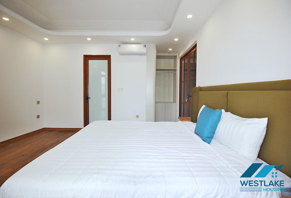 Bright one-bedroom apartment for rent on Vu Mien Street, Tay Ho Ward, Hanoi.