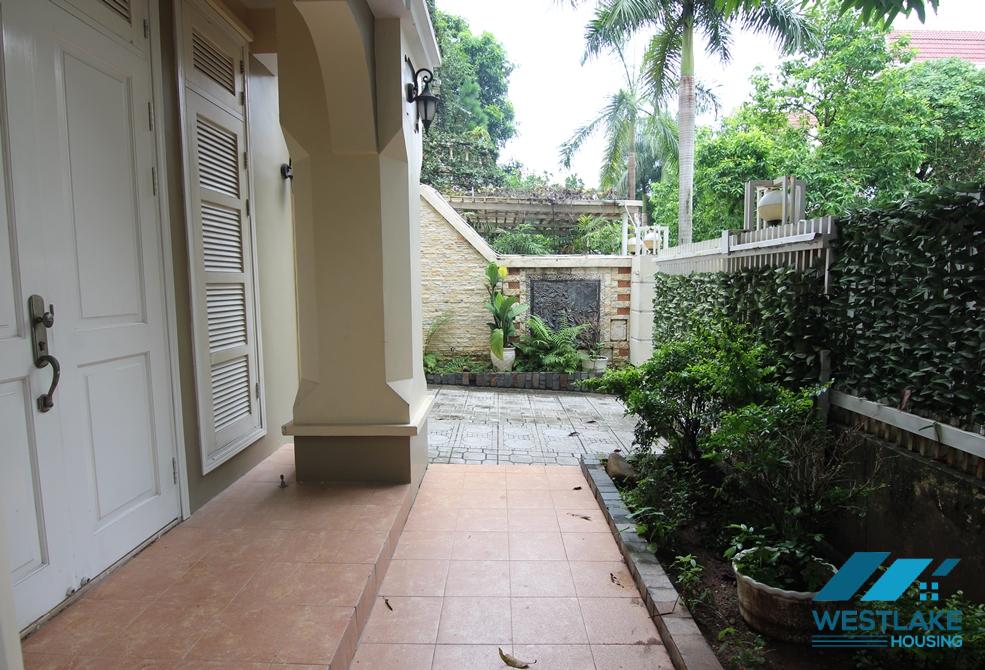 Well finished house with nice furnishings to rent in Ciputra, Tay Ho, Ha Noi