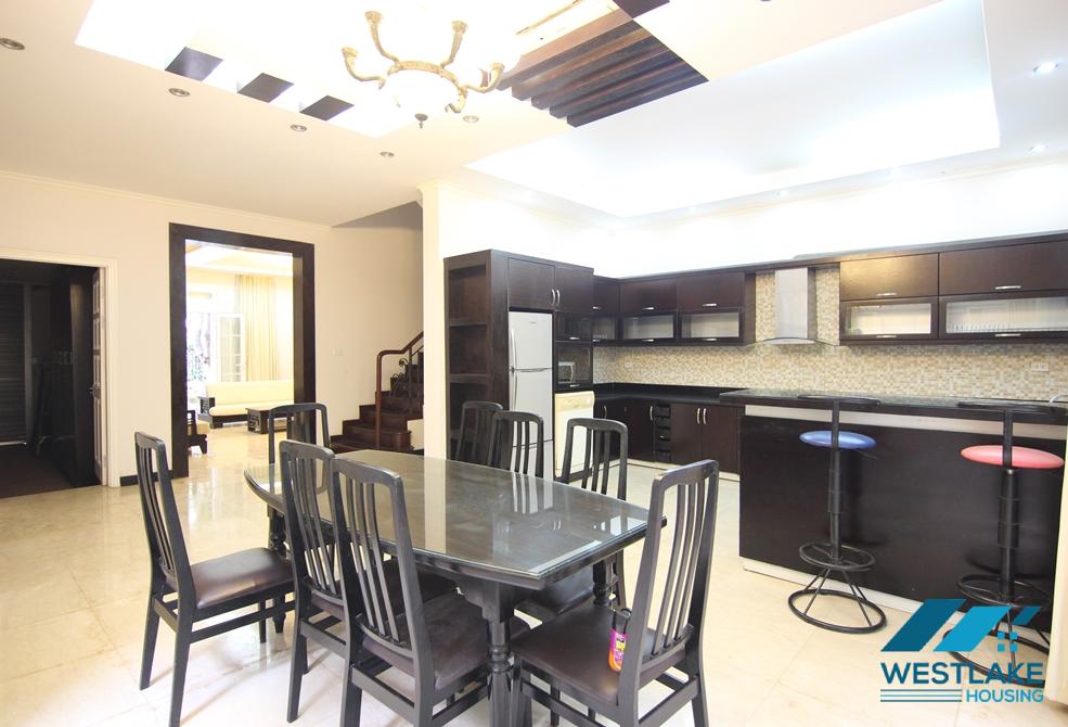 Well finished house with nice furnishings to rent in Ciputra, Tay Ho, Ha Noi
