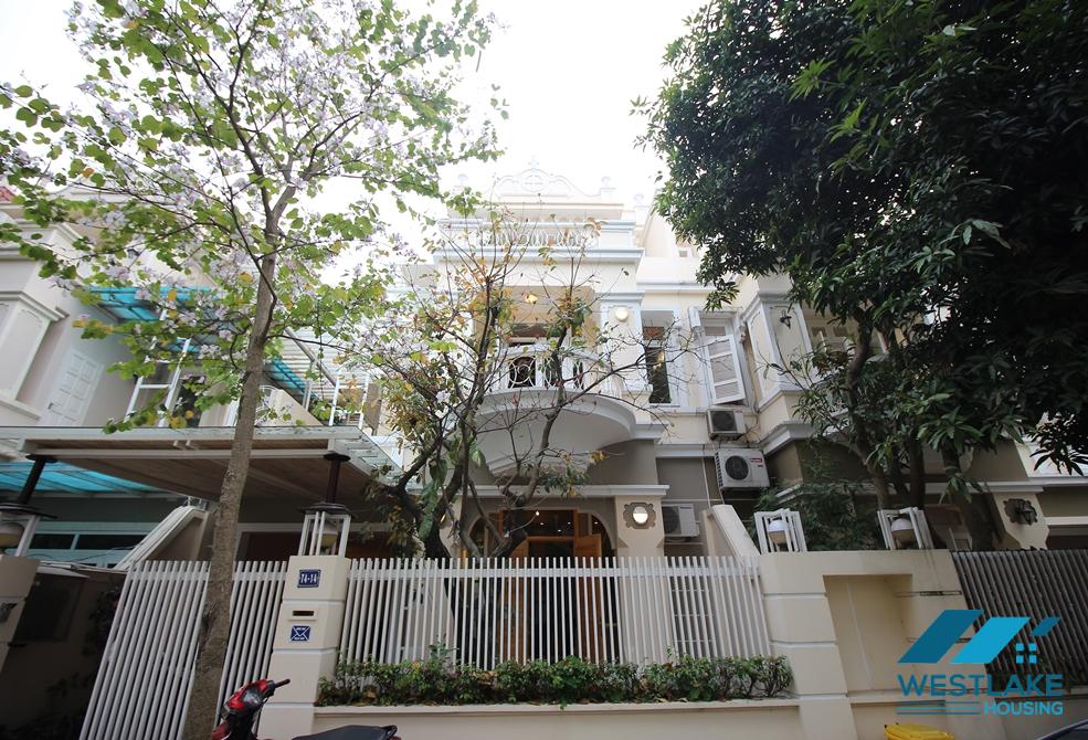 Nice house for rent in Ciputra T block, Tay Ho ward, Ha Noi