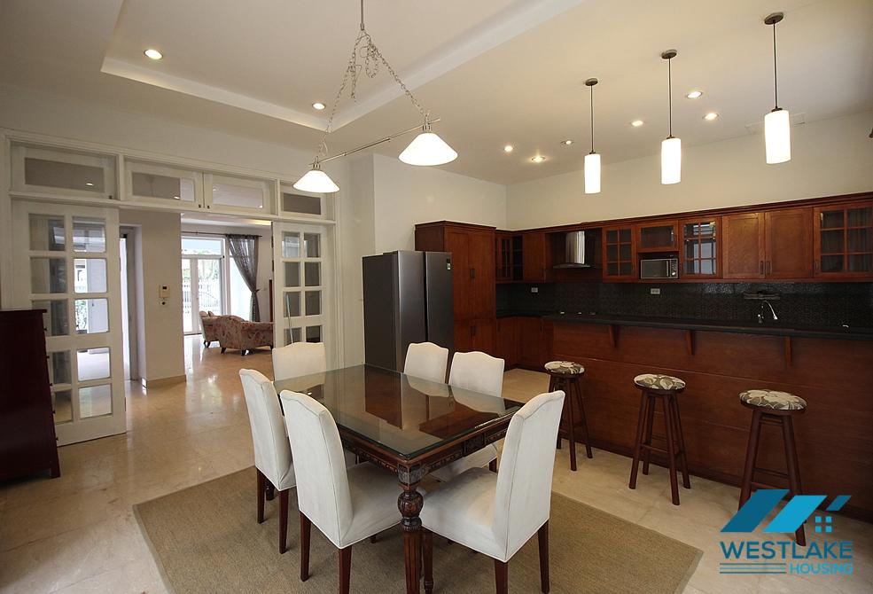 Spacious villa with 5 bedrooms for rent in T block, Ciputra, Tay Ho, Hanoi