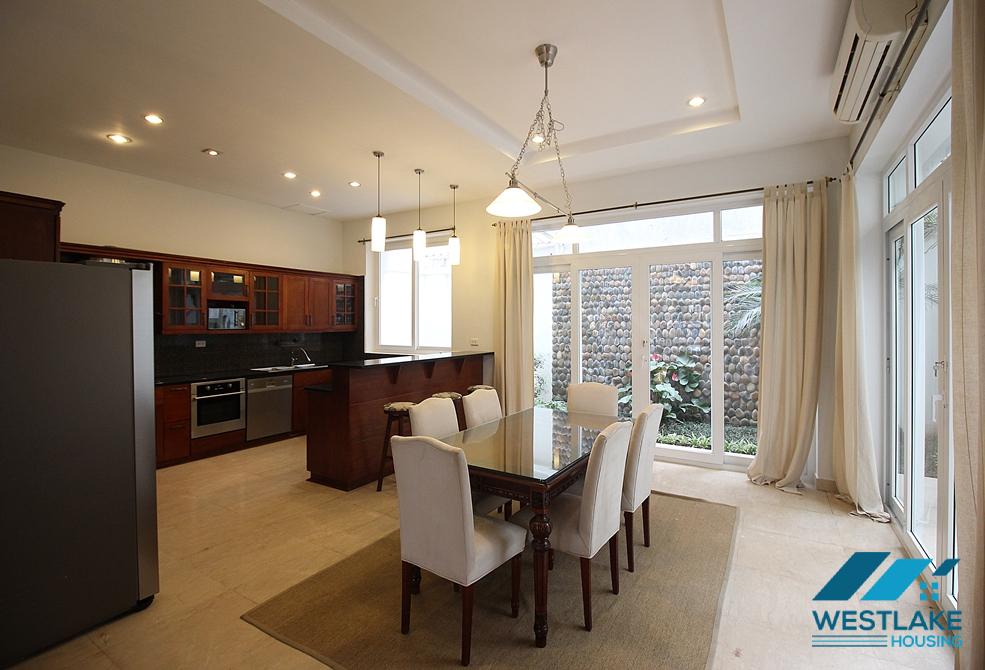 Spacious villa with 5 bedrooms for rent in T block, Ciputra, Tay Ho, Hanoi