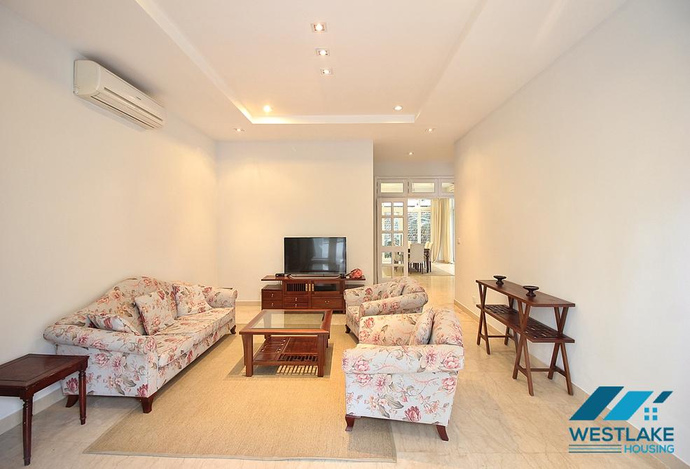Spacious villa with 5 bedrooms for rent in T block, Ciputra, Tay Ho, Hanoi