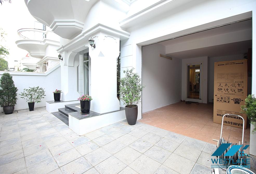 Spacious villa with 5 bedrooms for rent in T block, Ciputra, Tay Ho, Hanoi