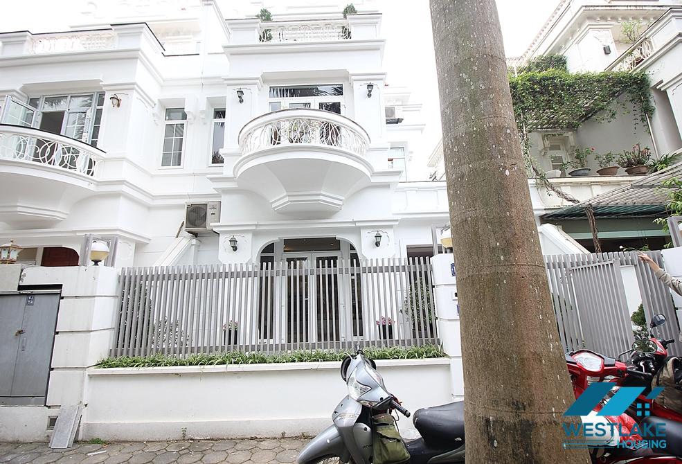 Spacious villa with 5 bedrooms for rent in T block, Ciputra, Tay Ho, Hanoi