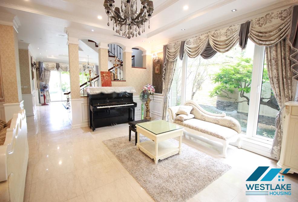 European style house for lease in Ciputra, Tay Ho, Hanoi