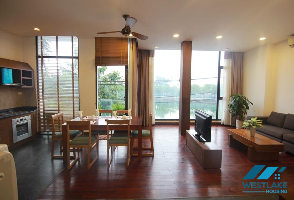 Cosy 02 bedrooms apartment with lake view for rent on Quang Khanh street, Tay Ho, Ha Noi