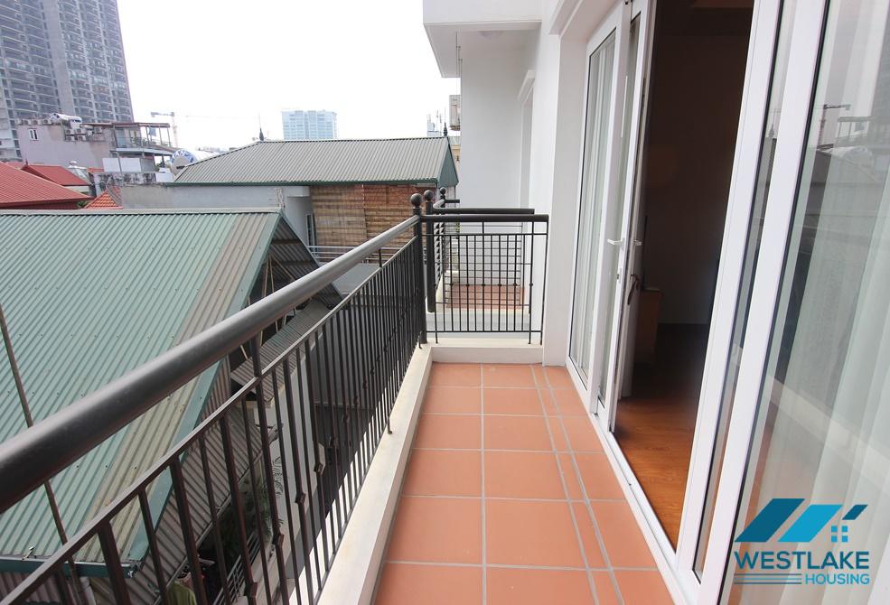 A bright 1 bedroom apartment with balcony for rent in Tay Ho, Ha Noi