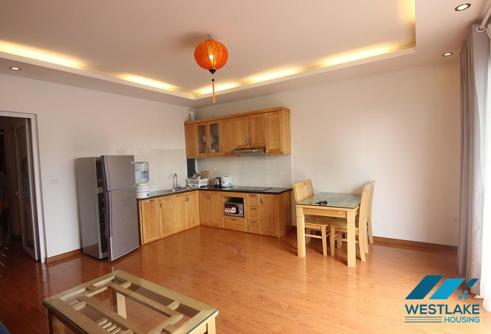 A bright 1 bedroom apartment with balcony for rent in Tay Ho, Ha Noi