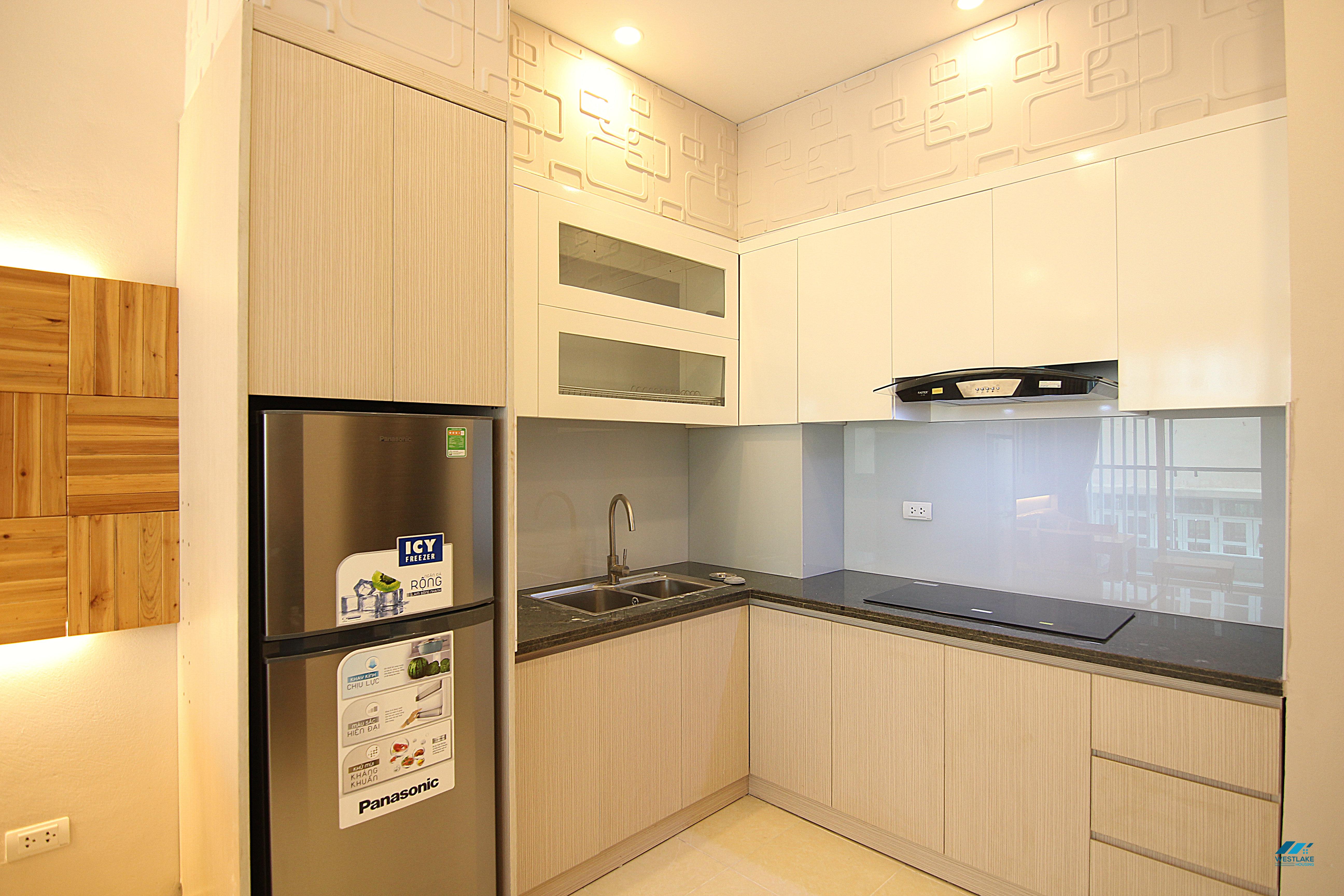 Modern and bright studio apartment for rent in Tay Ho, Ha Noi