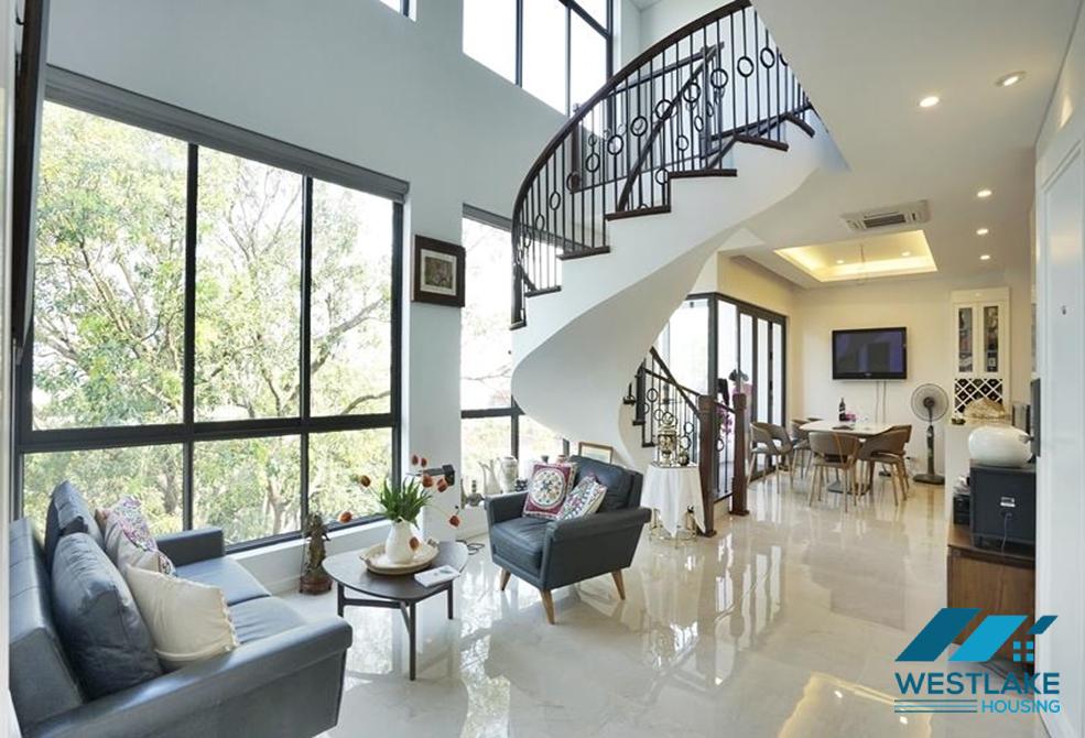 Lovely duplex apartment for rent on Vong Thi, Tay Ho, Ha Noi