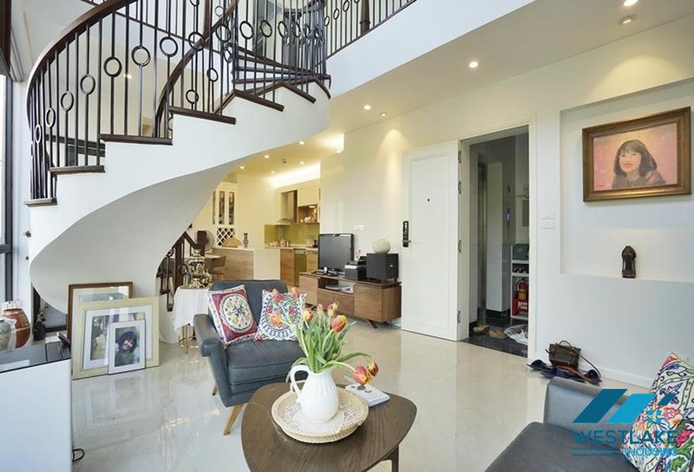 Lovely duplex apartment for rent on Vong Thi, Tay Ho, Ha Noi