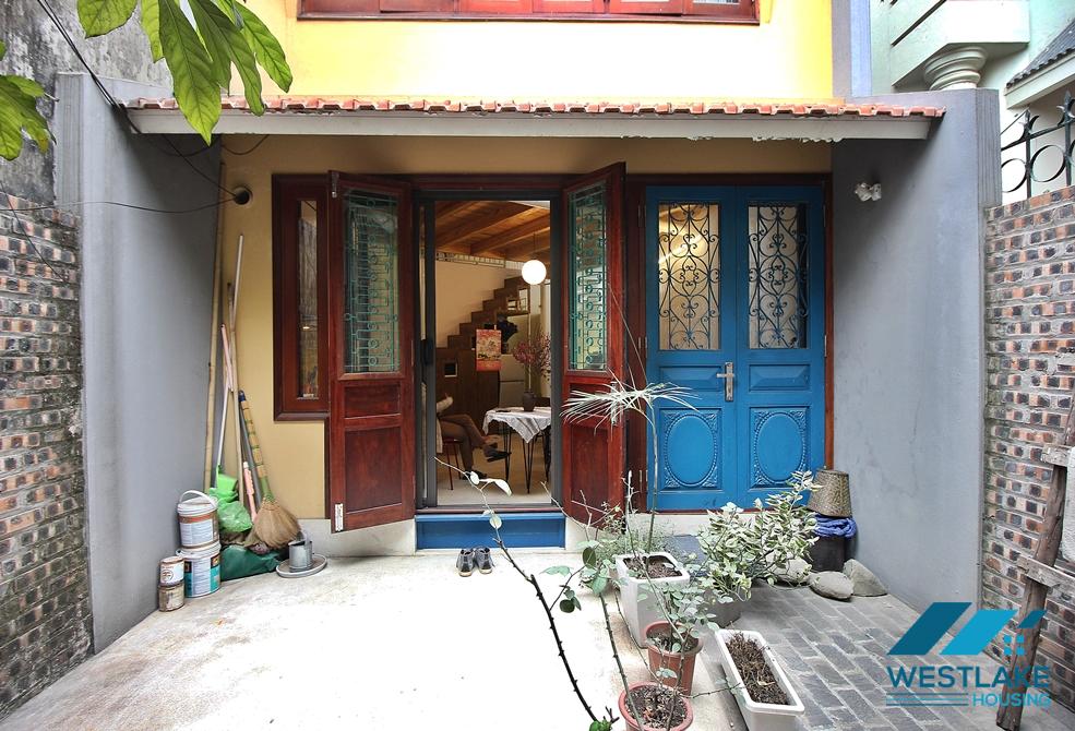 One bedroom house with garden for rent in Tay Ho, Ha Noi