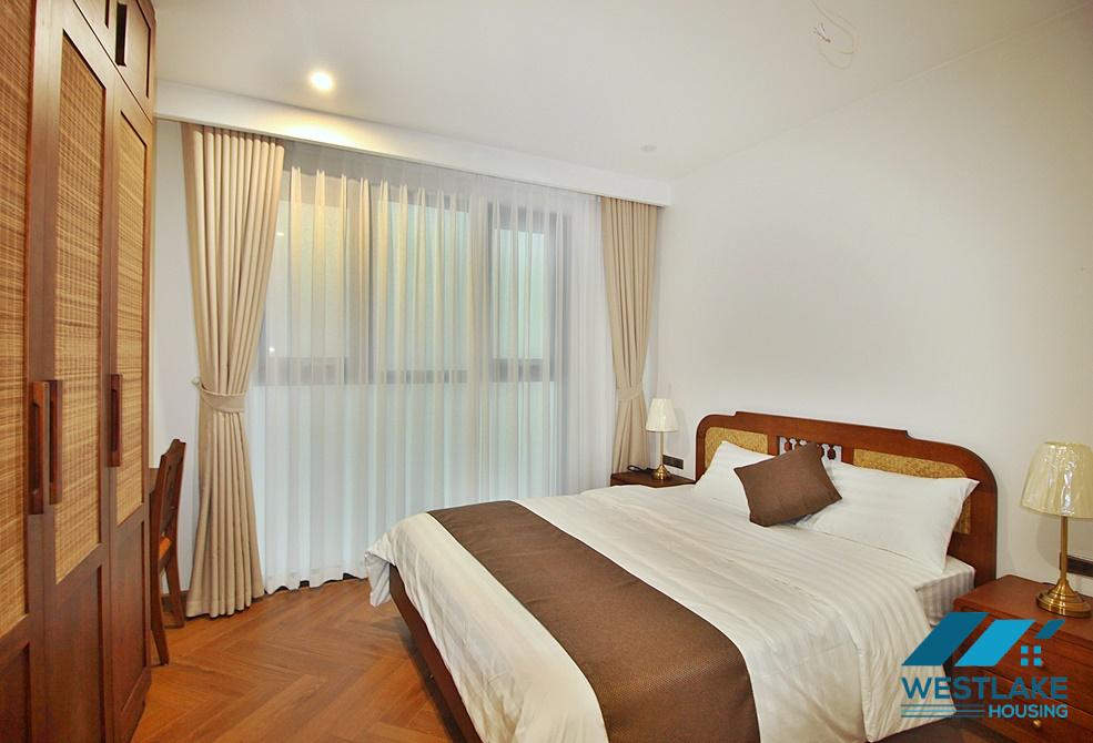 A brand new lake view 3 bedroom apartment for rent in Xuan Dieu, Tay Ho, Ha Noi