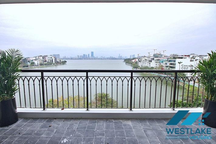 Cho Thuê Căn Hộ 3 Phòng Ngủ Ban Công Rộng View Hồ Thoáng Mát, Hoàn Toàn Mới Tại Xuân Diệu, Tây Hồ, Hà Nội.