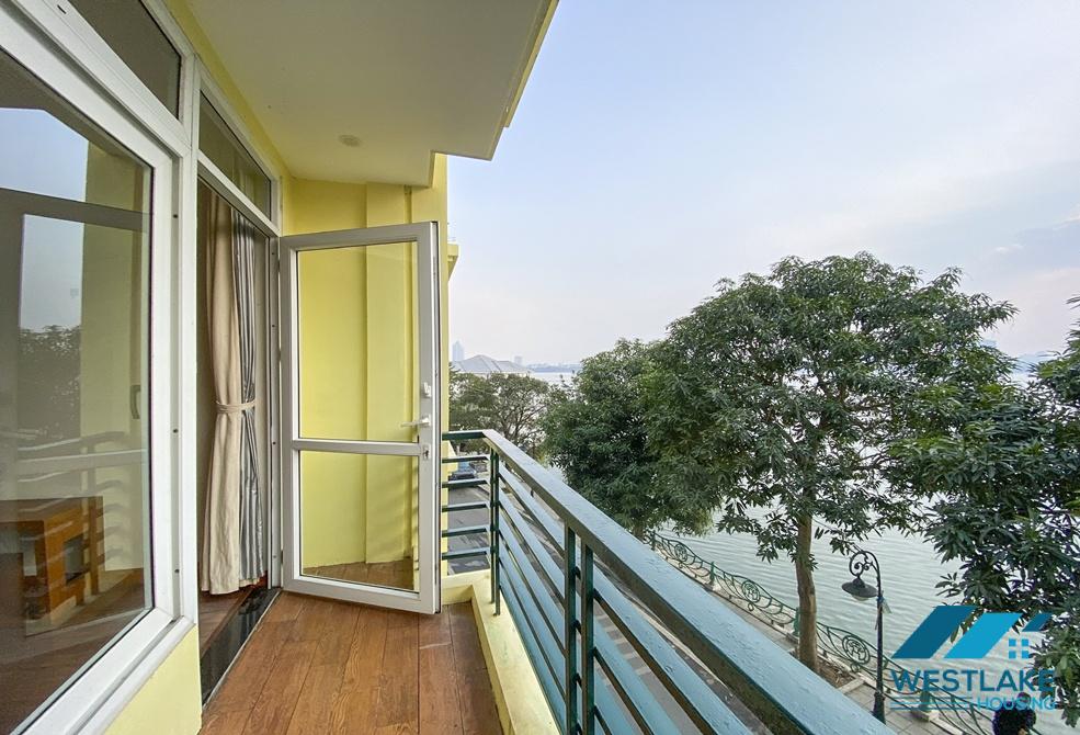 Nice design 02 bedrooms apartment with lake view for rent in Tu Hoa, Tay Ho, Ha Noi