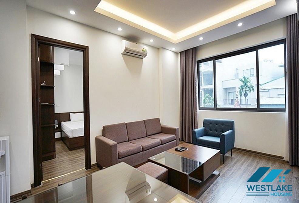 Nice and spacious one bedroom apartment for rent on To Ngoc Van street, Tay Ho, Ha Noi