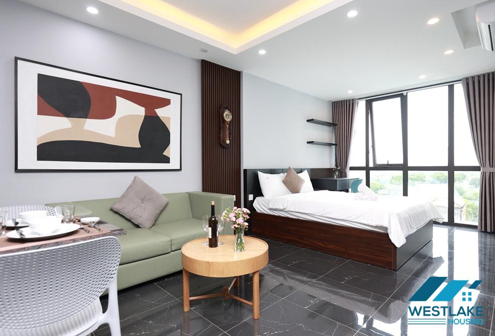 Bright studio apartment for rent in Trinh Cong Son area, Tay Ho, Ha Noi