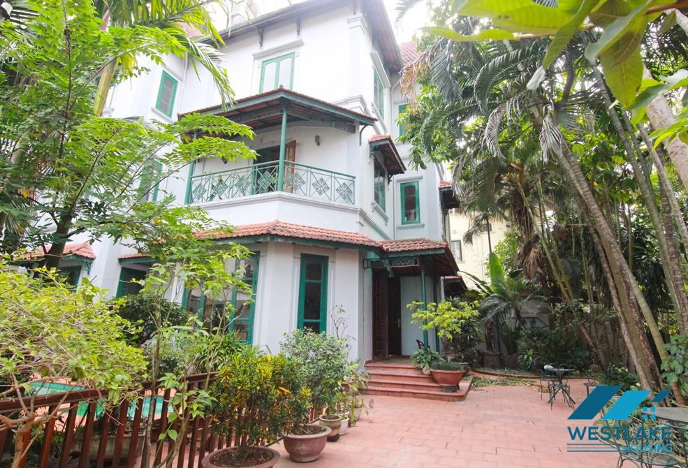Charming house for rent in Tay ho with garden yard and swimming pool Charming house for rent in Tay ho with garden yard and swimming pool