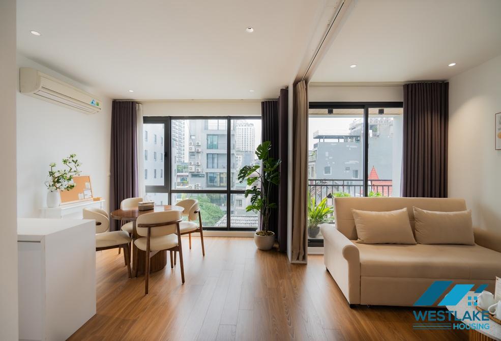 Bright and high quality one bedroom apartment for rent in To Ngoc Van area, Tay Ho, Ha Noi