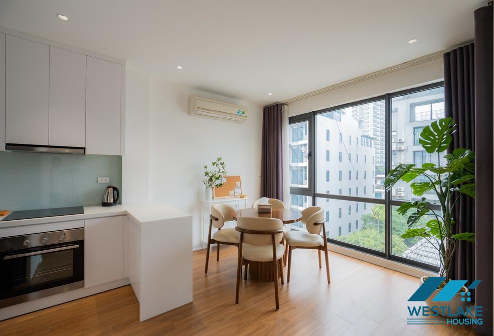 Bright and high quality one bedroom apartment for rent in To Ngoc Van area, Tay Ho, Ha Noi
