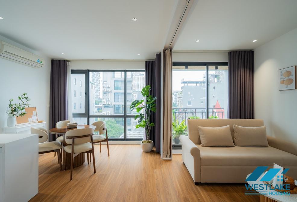 Bright and high quality one bedroom apartment for rent in To Ngoc Van area, Tay Ho, Ha Noi