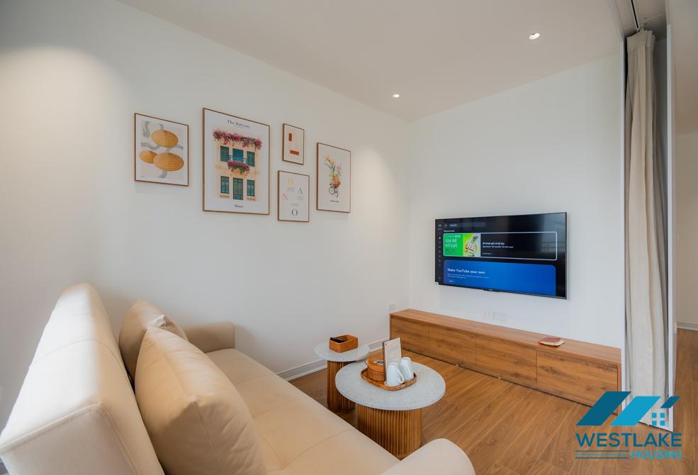 Bright and high quality one bedroom apartment for rent in To Ngoc Van area, Tay Ho, Ha Noi