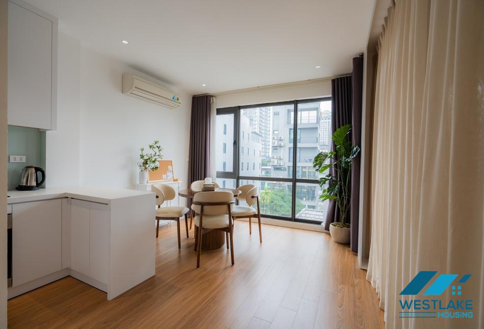 Bright and high quality one bedroom apartment for rent in To Ngoc Van area, Tay Ho, Ha Noi
