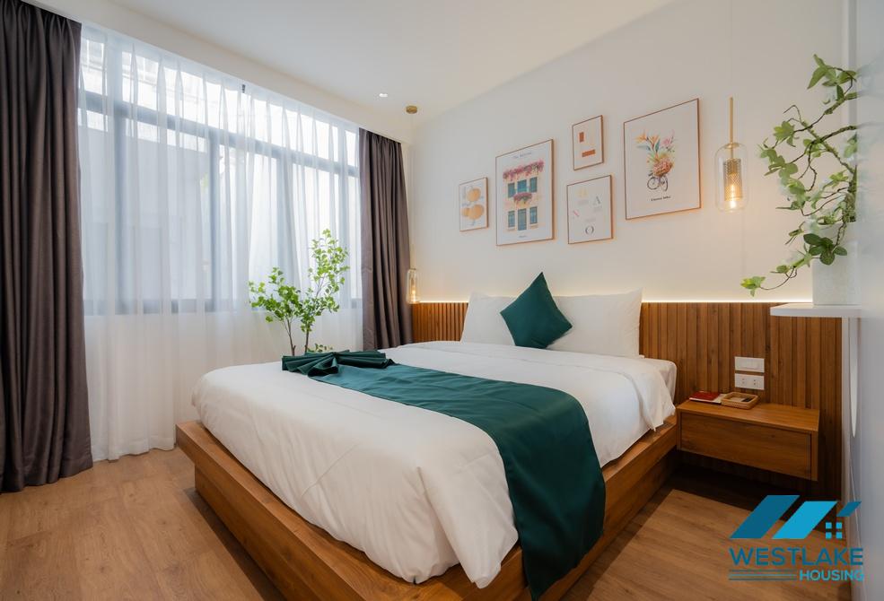 Beautiful one bedroom apartment with big terrace for rent in Tay Ho, Ha Noi