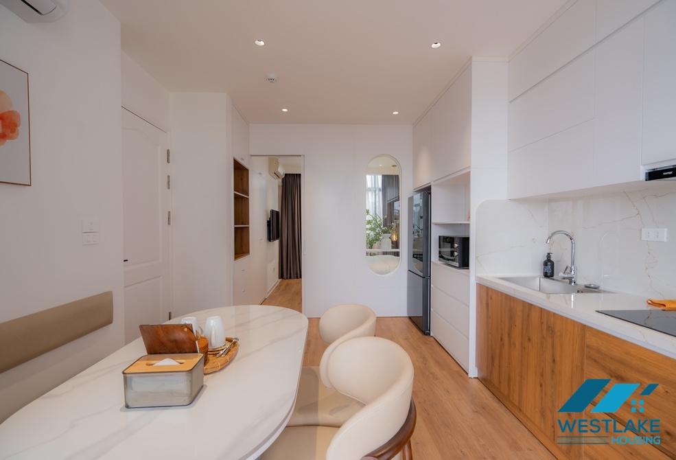 Beautiful one bedroom apartment with big terrace for rent in Tay Ho, Ha Noi