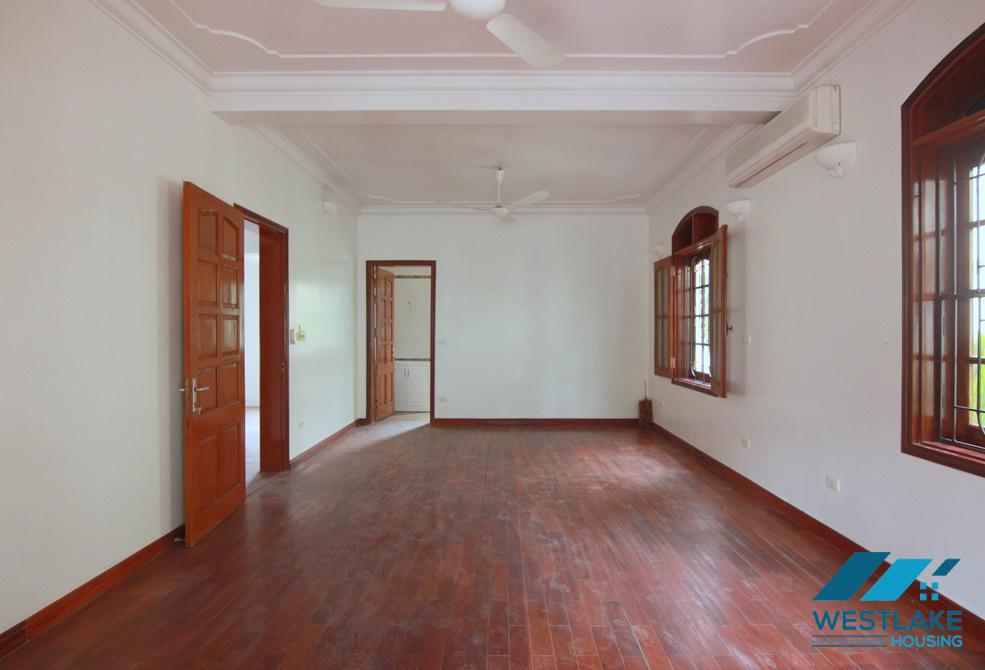 An unfurnished villa with yard for rent in To Ngoc Van, Tay Ho