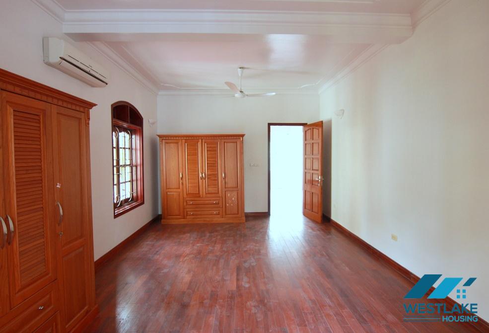 An unfurnished villa with yard for rent in To Ngoc Van, Tay Ho
