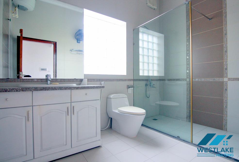 An unfurnished villa with yard for rent in To Ngoc Van, Tay Ho